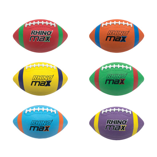 Champion Sports Conjunto de bolas de parquinho: Seis bolas infláveis macias  com rinoceronte grandes para crianças ao ar livre e jogos de quintal, aula